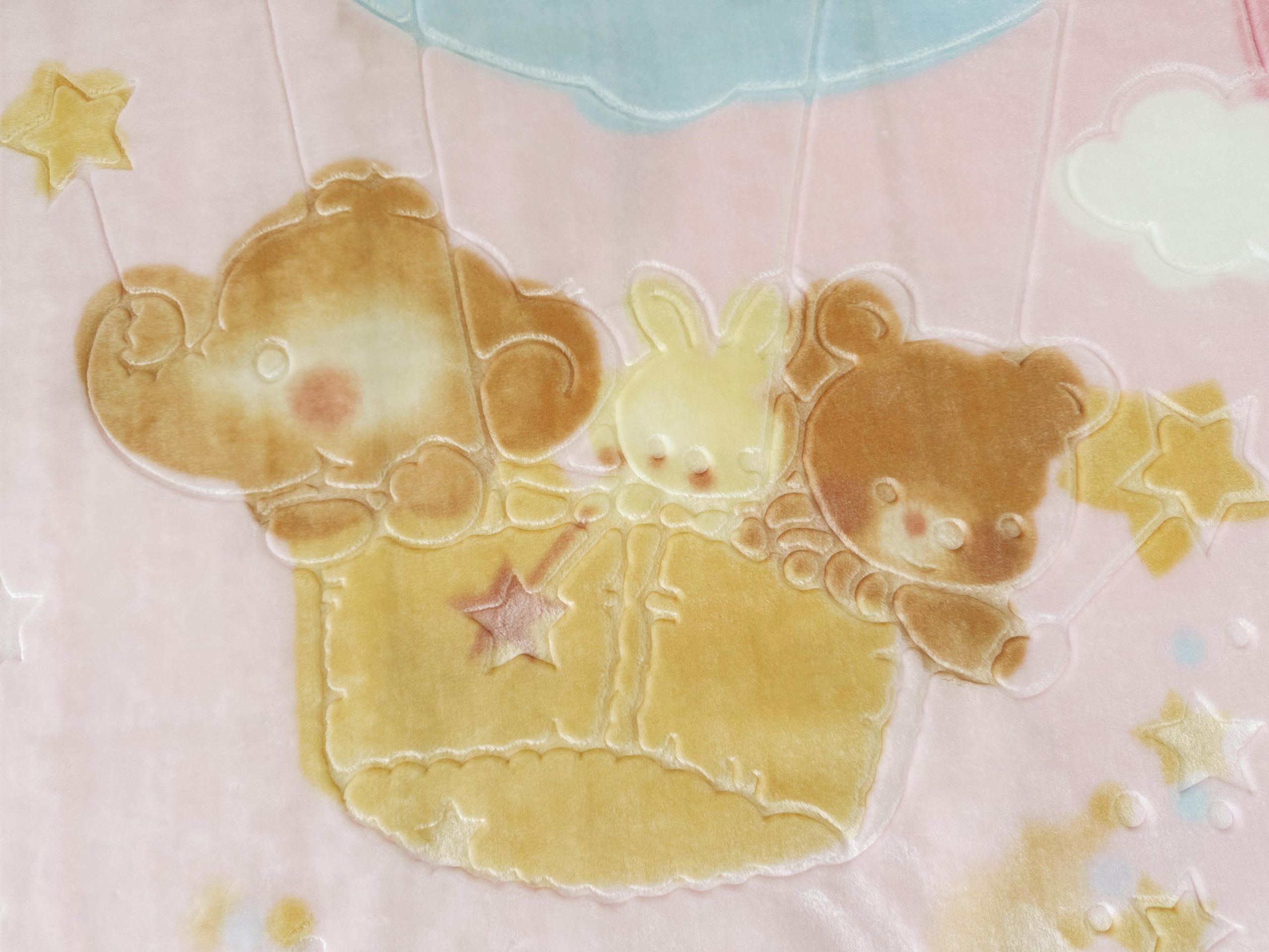 热气球印花压花毯子2