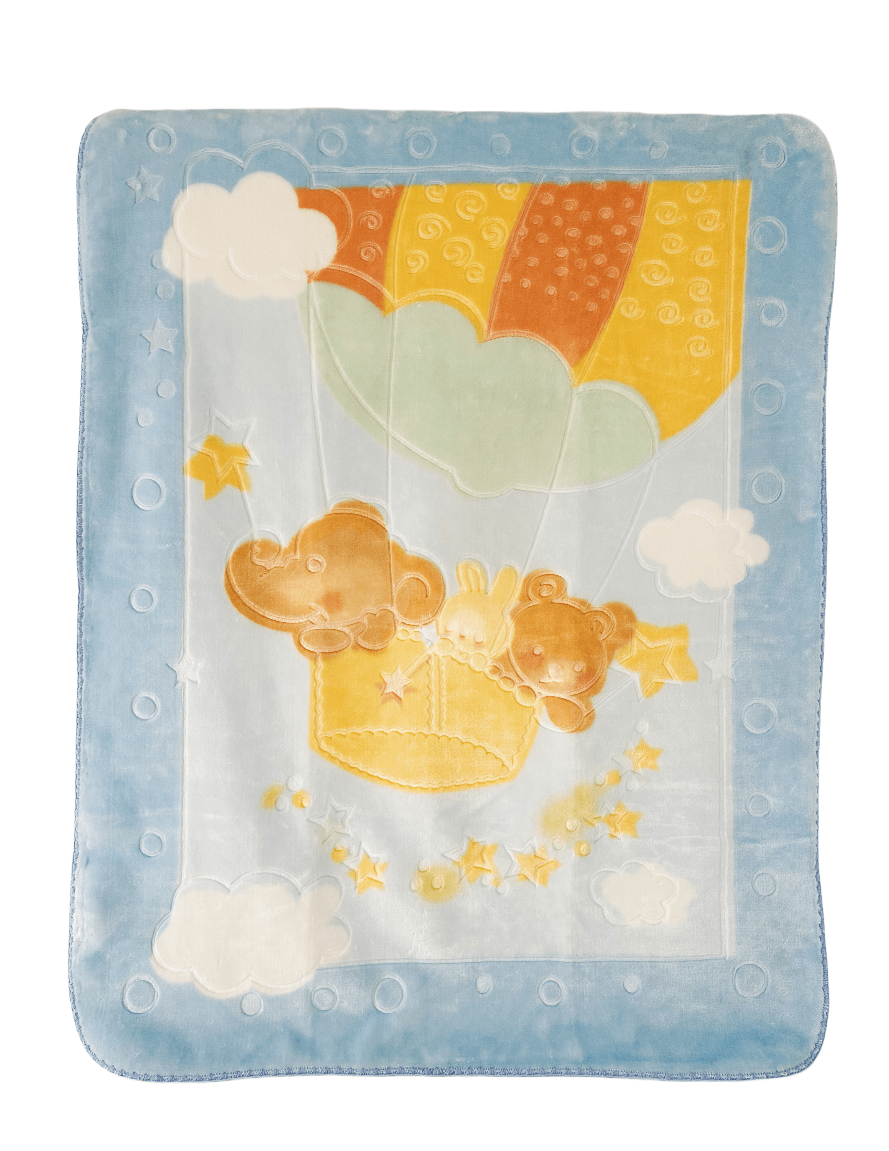 热气球压花大毯子